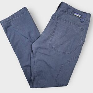 Patagonia Venga Rock Pants Men’s‎ 34 Blue Organic Cotton Hiking Climbing